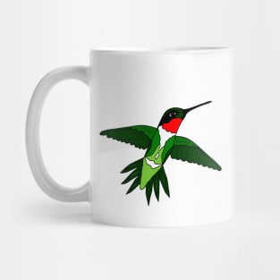 Colorful Ruby-Throated Hummingbird Mug